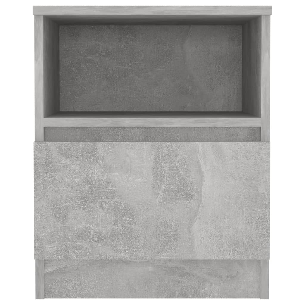 Bed Cabinet | Concrete grey | Engineered wood | Medium | Bed Cabinet