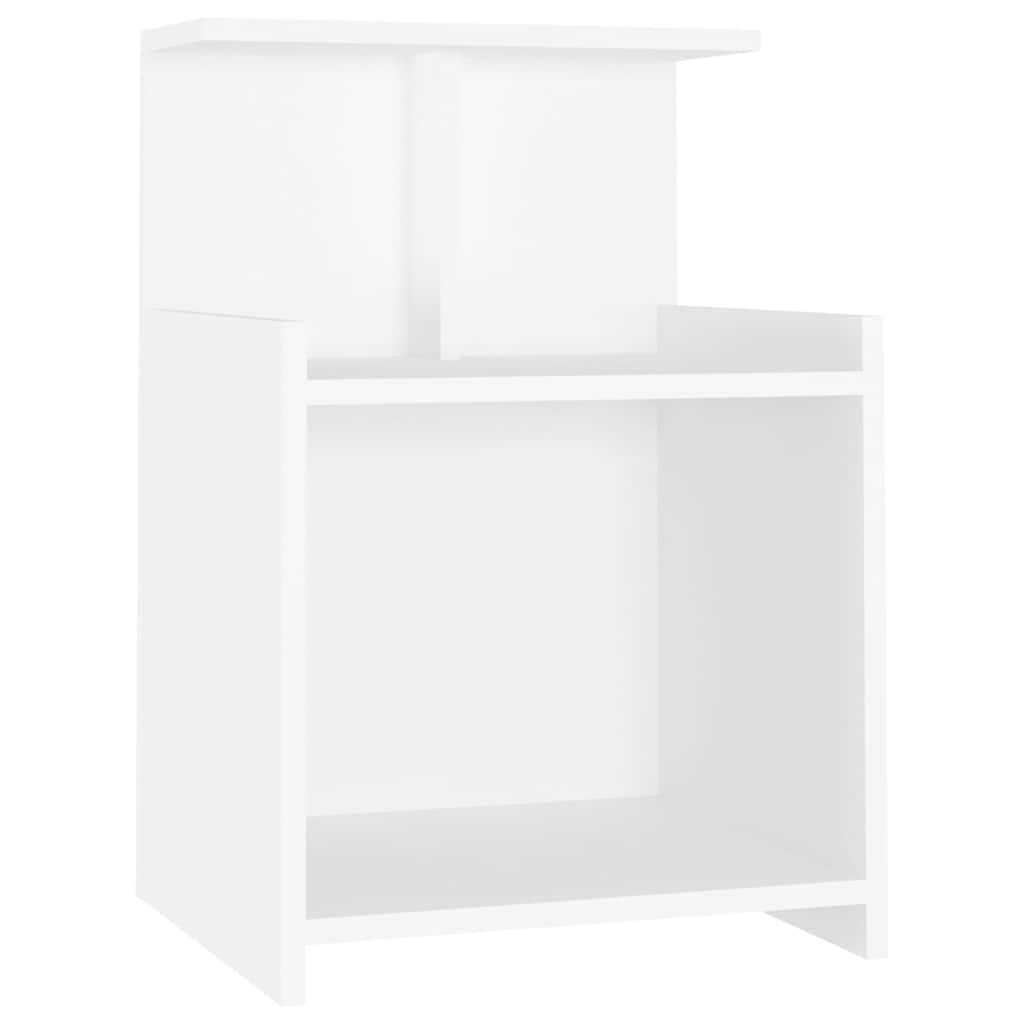 806175 vidaXL Bed Cabinet White 40x35x60 cm Engineered Wood