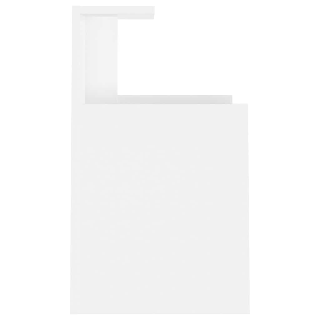 806175 vidaXL Bed Cabinet White 40x35x60 cm Engineered Wood