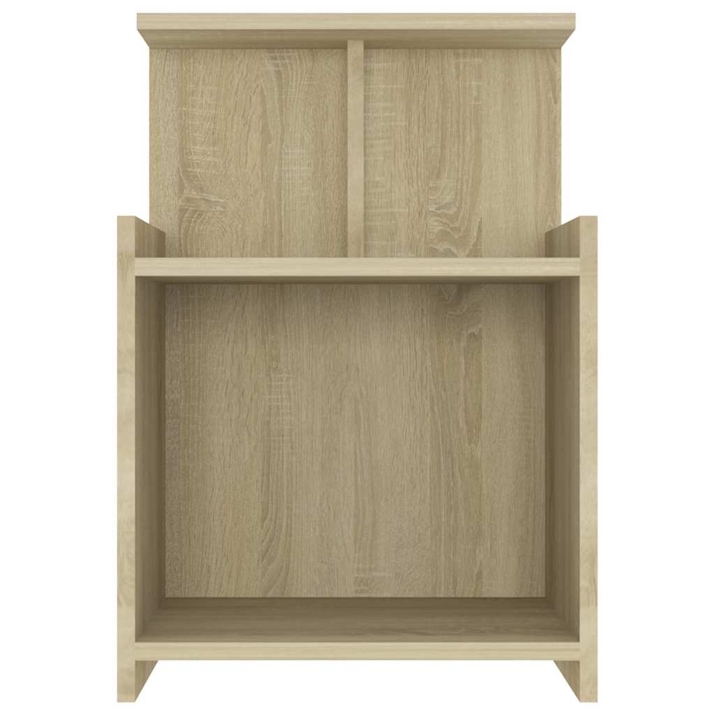 806182 vidaXL Bed Cabinets 2 pcs Sonoma Oak 40x35x60 cm Engineered Wood