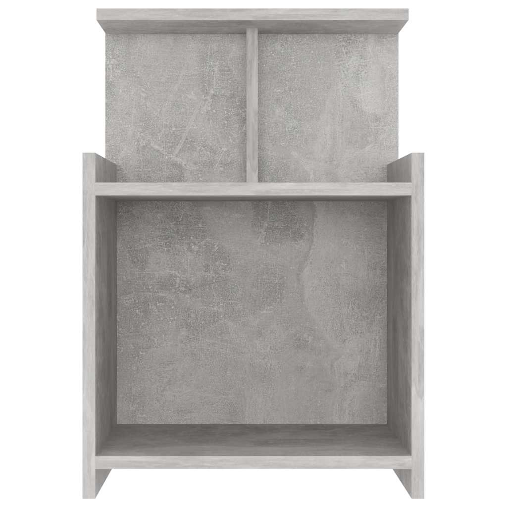 806183 vidaXL Bed Cabinet Concrete Grey 40x35x60 cm Engineered Wood