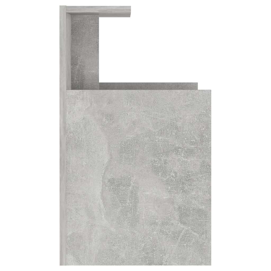 806183 vidaXL Bed Cabinet Concrete Grey 40x35x60 cm Engineered Wood