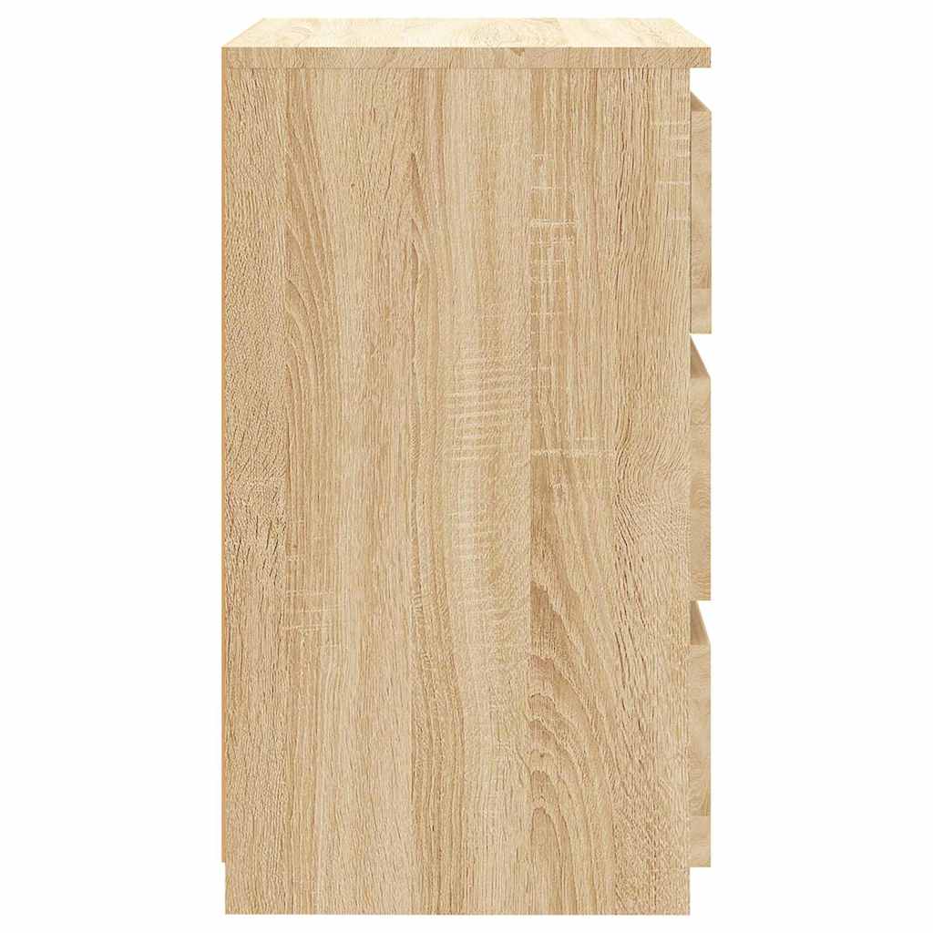 806217 vidaXL Bed Cabinet Sonoma Oak 40x35x62,5 cm Engineered Wood
