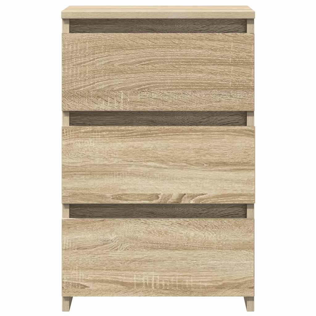 Bed Cabinets 2 pcs Sonoma Oak 40x35x62.5 cm Engineered Wood