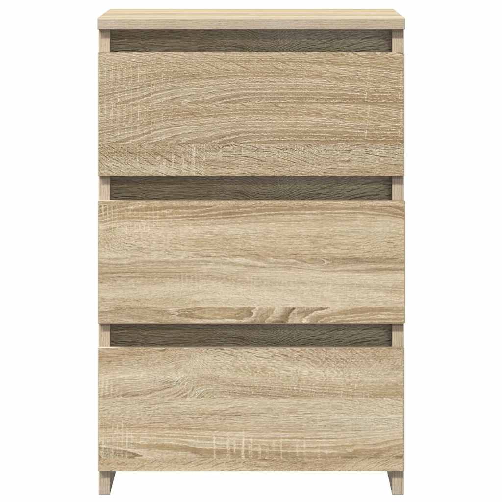 806218 vidaXL Bed Cabinets 2 pcs Sonoma Oak 40x35x62,5 cm Engineered Wood