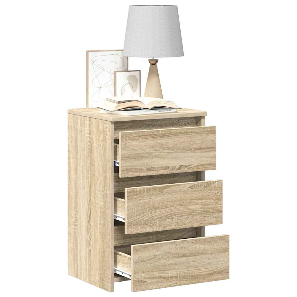 806218 vidaXL Bed Cabinets 2 pcs Sonoma Oak 40x35x62,5 cm Engineered Wood