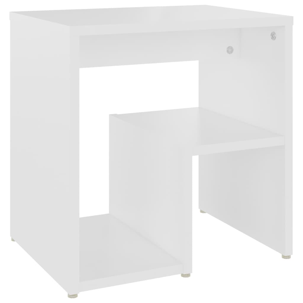 Bed Cabinet | White | Engineered wood | Small | Storage | Bedside Table