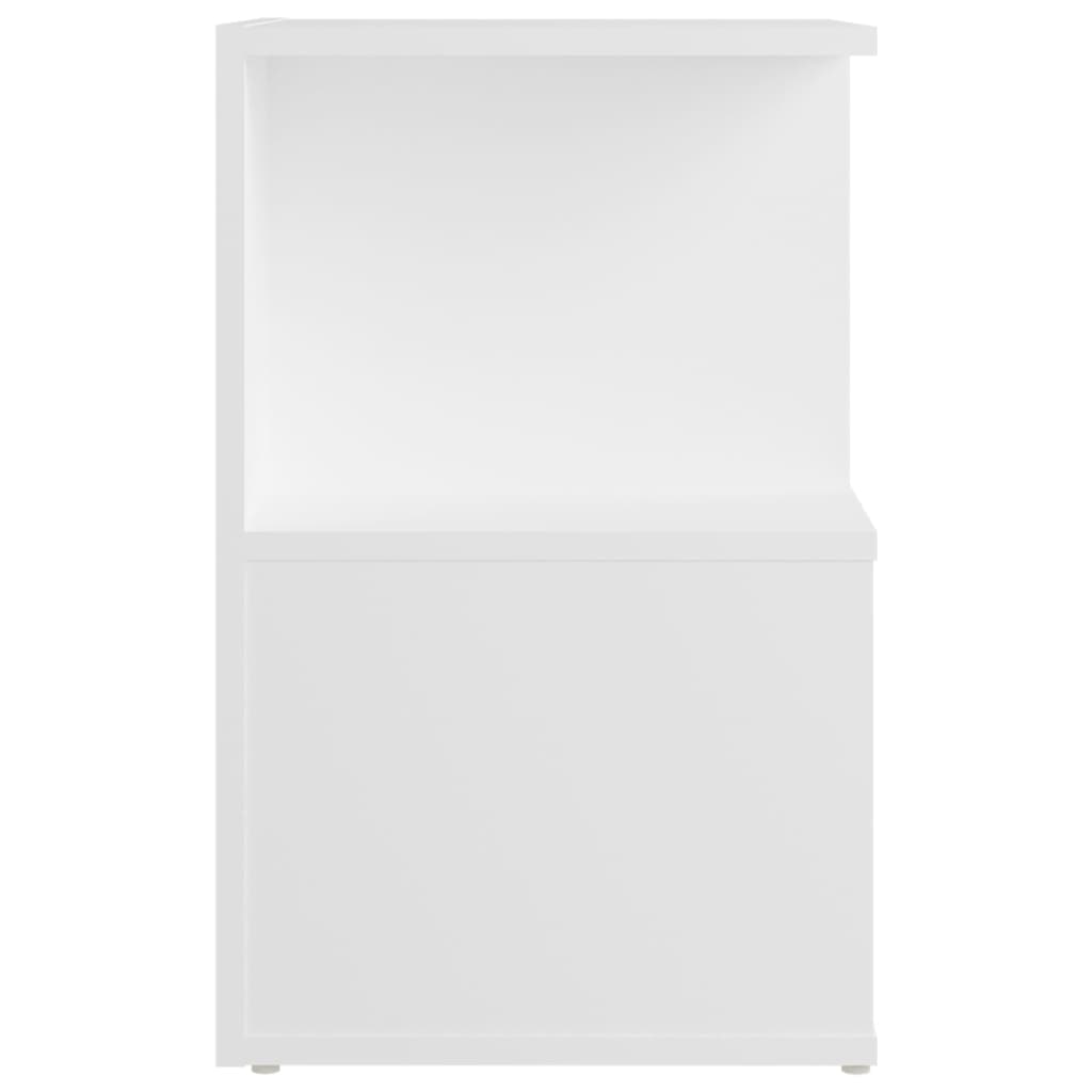 Bedside Cabinet White 35x35x55 cm Engineered Wood