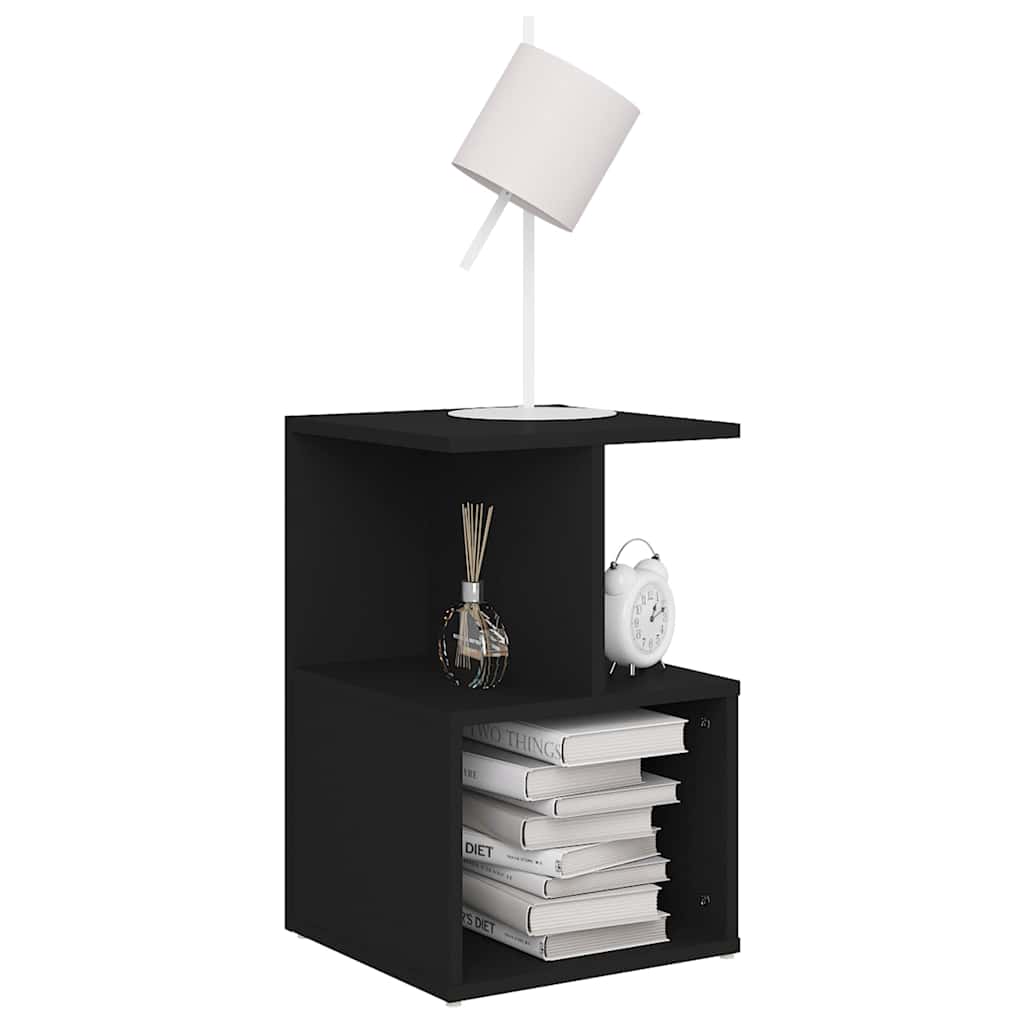 806349 vidaXL Bedside Cabinets 2 pcs Black 35x35x55 cm Engineered Wood