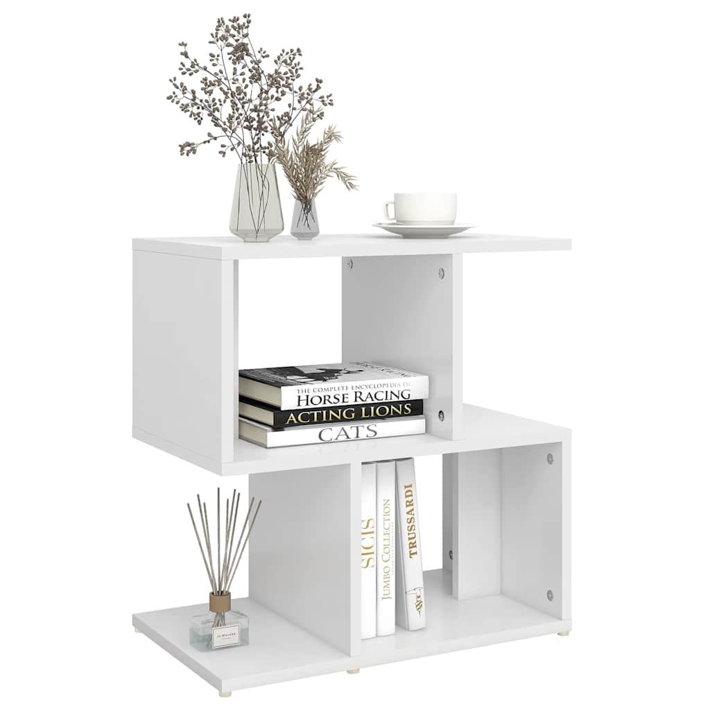806364 vidaXL Bedside Cabinet White 50x30x51,5 cm Engineered Wood