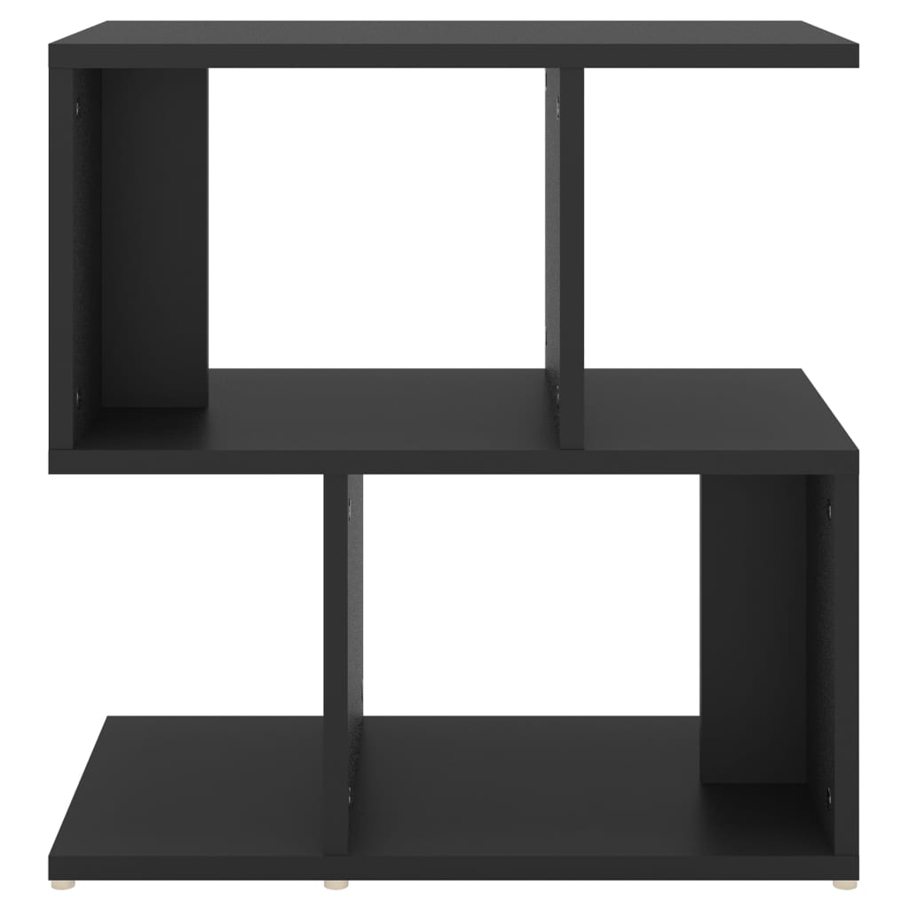 806366 vidaXL Bedside Cabinet Black 50x30x51,5 cm Engineered Wood