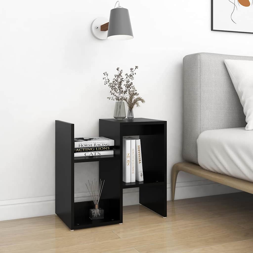 806367 vidaXL Bedside Cabinets 2 pcs Black 50x30x51,5 cm Engineered Wood