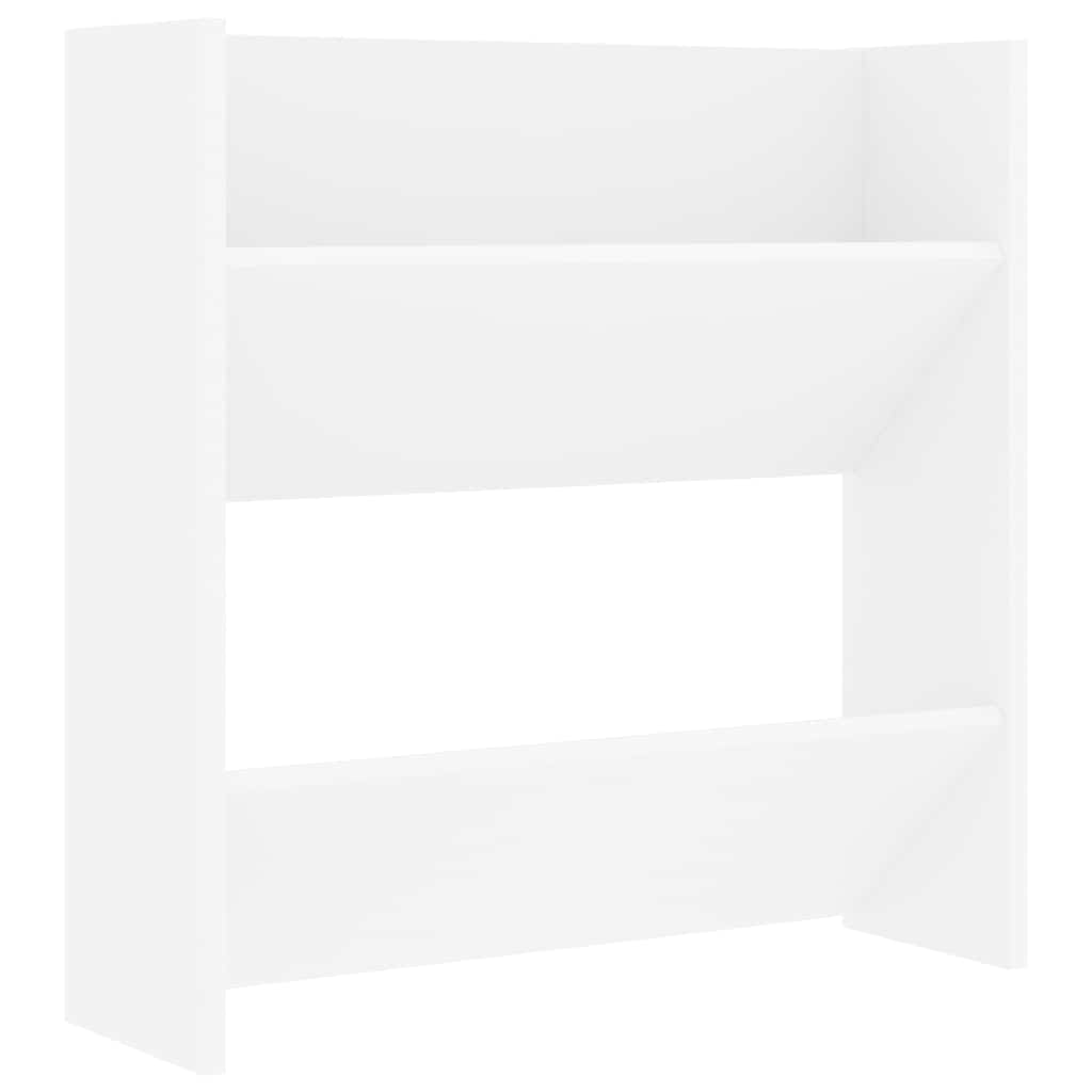806716 vidaXL Wall Shoe Cabinets 4 pcs White 60x18x60 cm Engineered Wood