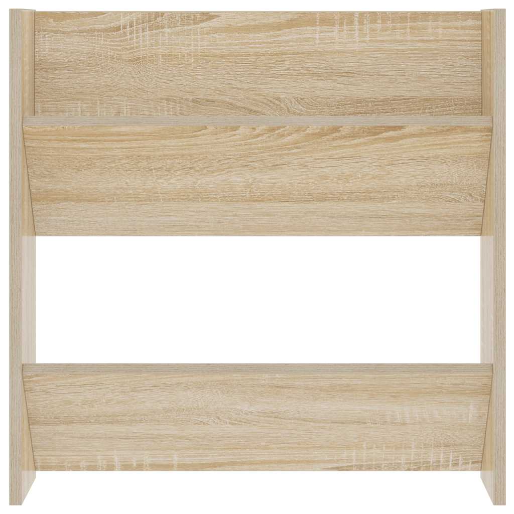 Wall Shoe Cabinet Sonoma Oak 60x18x60 cm Engineered Wood