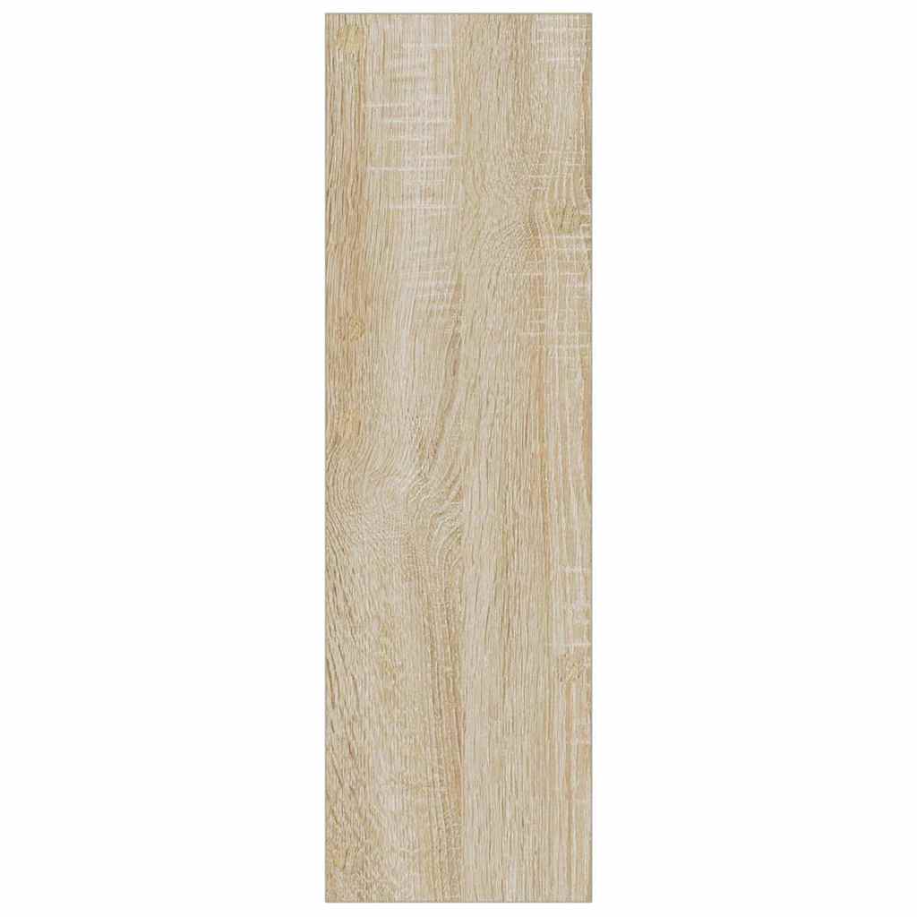 806723 vidaXL Wall Shoe Cabinet Sonoma Oak 60x18x60 cm Engineered Wood
