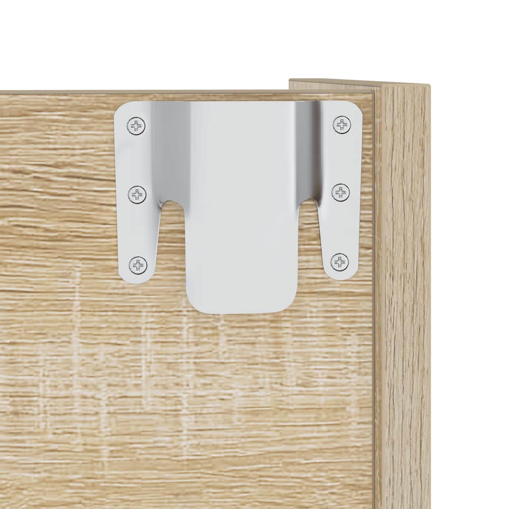 Wall Shoe Cabinets 2 pcs Sonoma Oak 60x18x60cm Engineered Wood