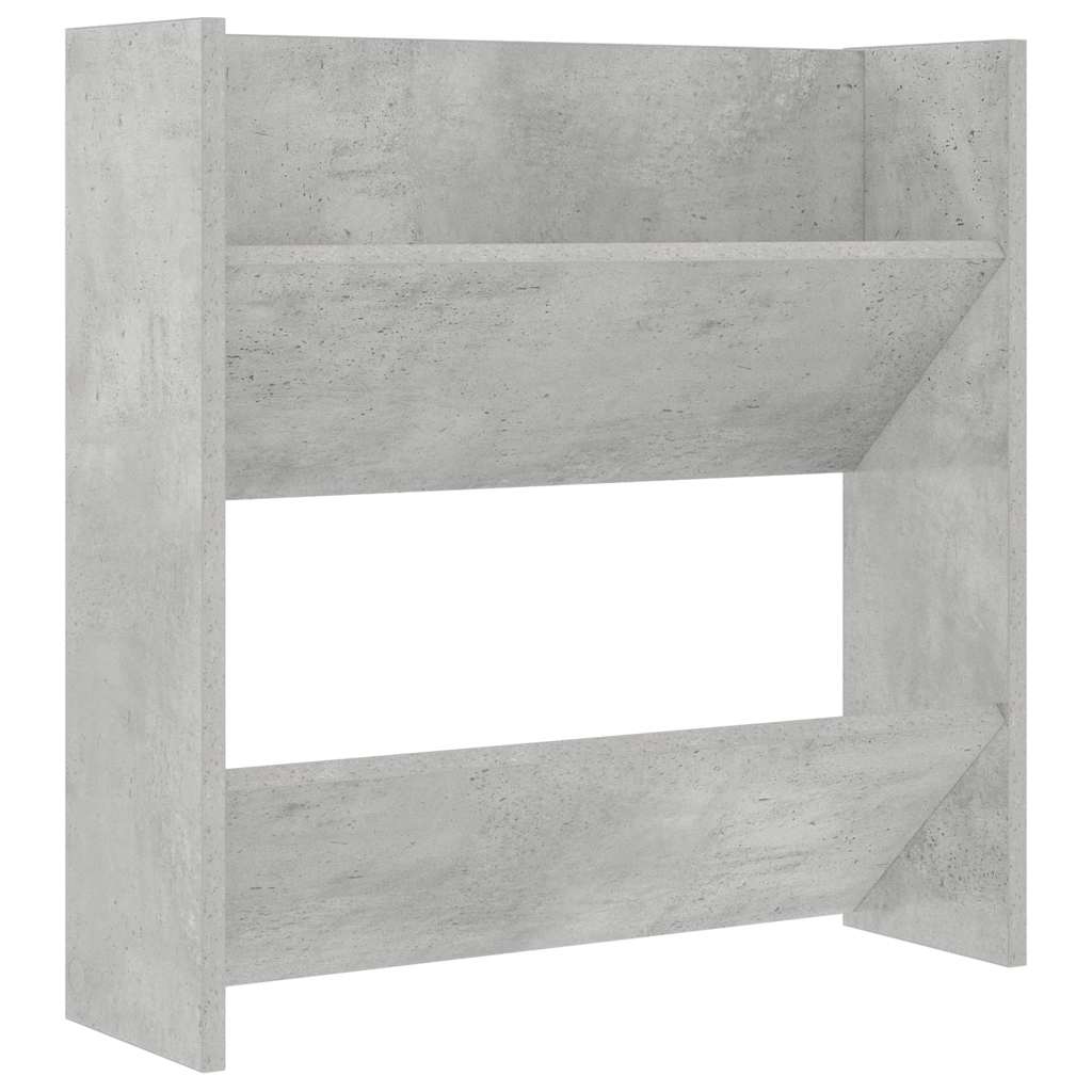 Wall Shoe Cabinet Concrete Grey 60x18x60 cm Engineered Wood
