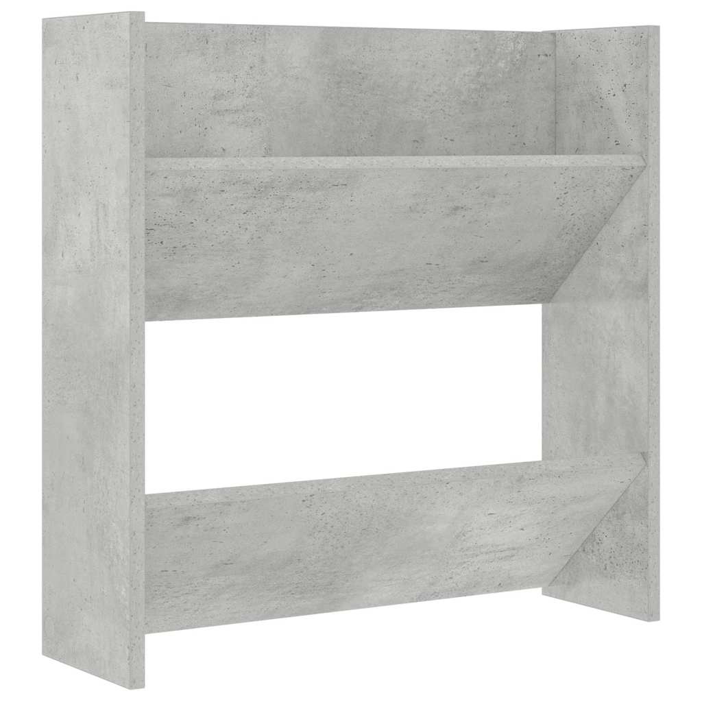 Wall Shoe Cabinets 2 pcs Concrete Grey 60x18x60 cm