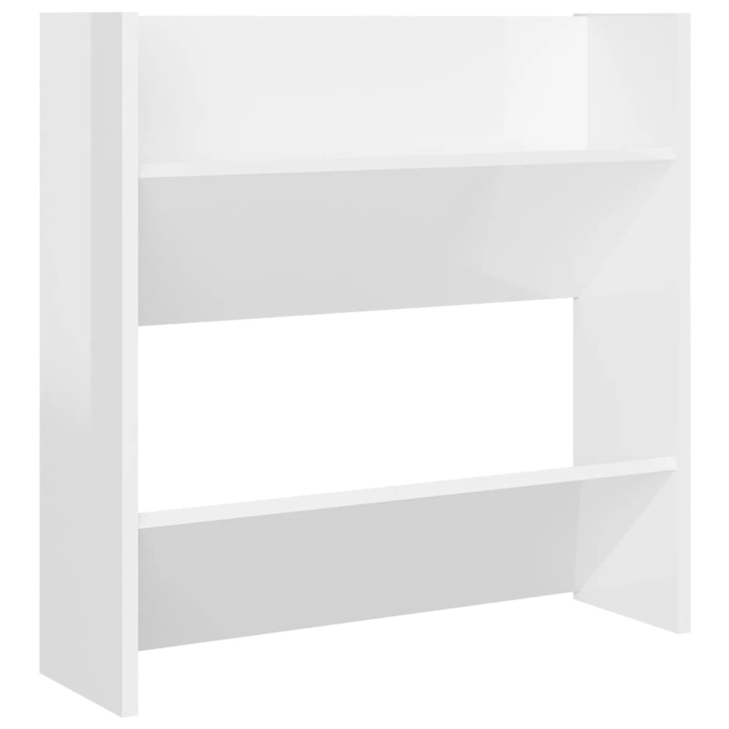 vidaXL Wall Shoe Cabinets 4 pcs High Gloss White 60x18x60 cm Engineered Wood