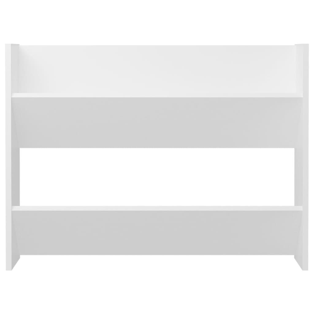 vidaXL Wall Shoe Cabinet White 80x18x60 cm Engineered Wood