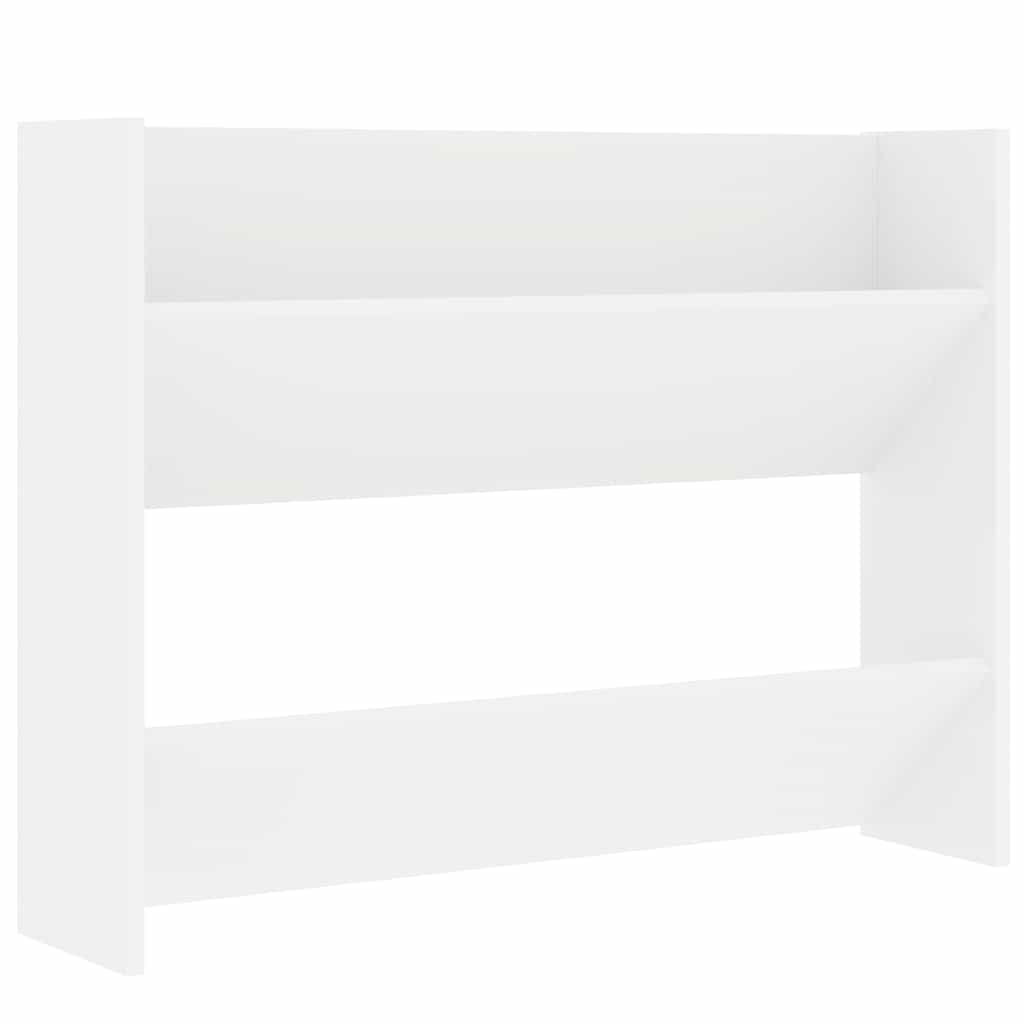 806742 vidaXL Wall Shoe Cabinet 2 pcs White 80x18x60 cm Engineered Wood
