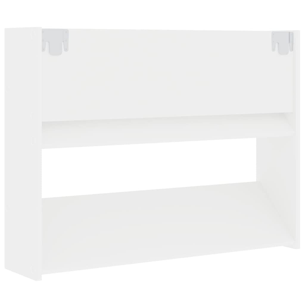 806742 vidaXL Wall Shoe Cabinet 2 pcs White 80x18x60 cm Engineered Wood