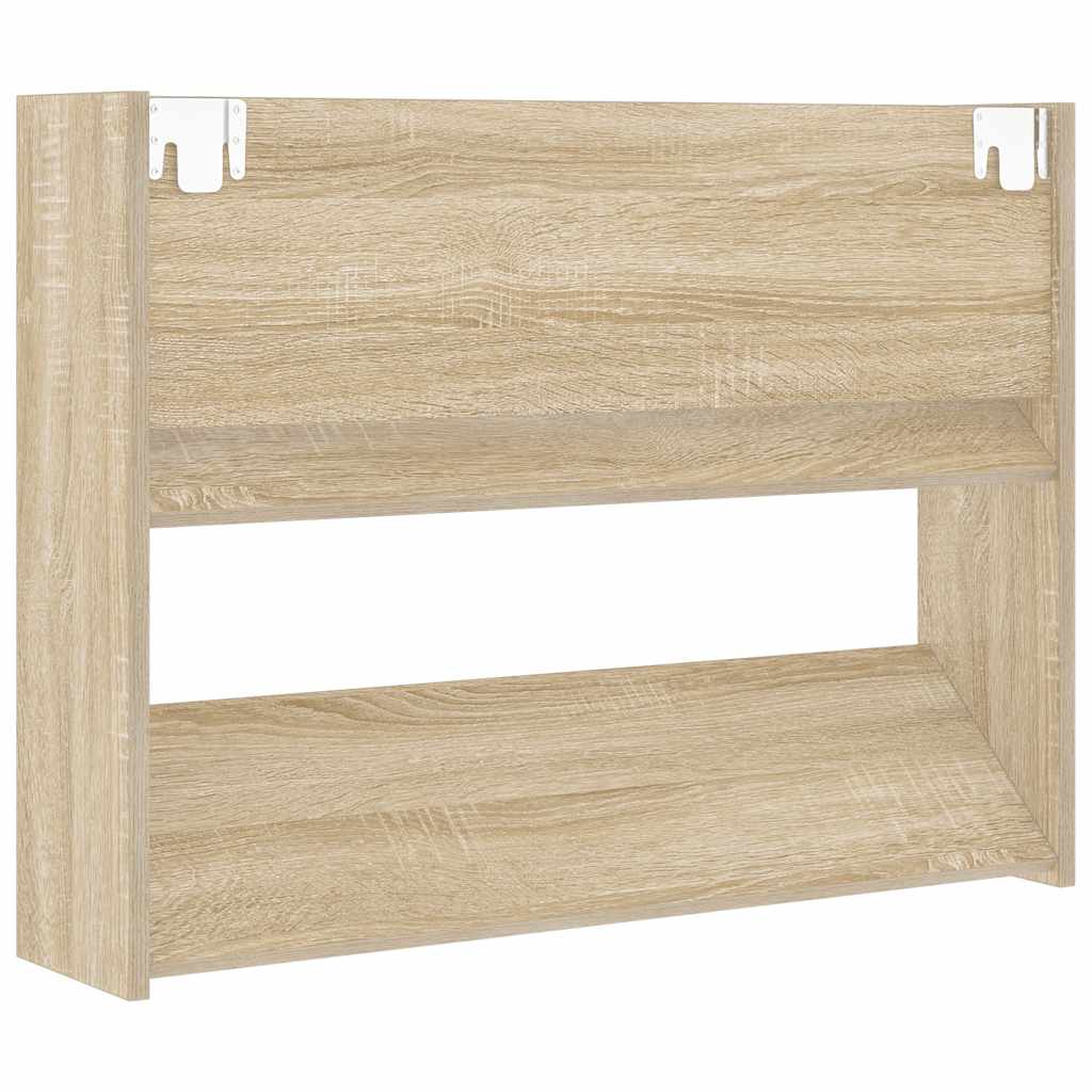 Wall Shoe Cabinet Sonoma Oak 80x18x60 cm Engineered Wood