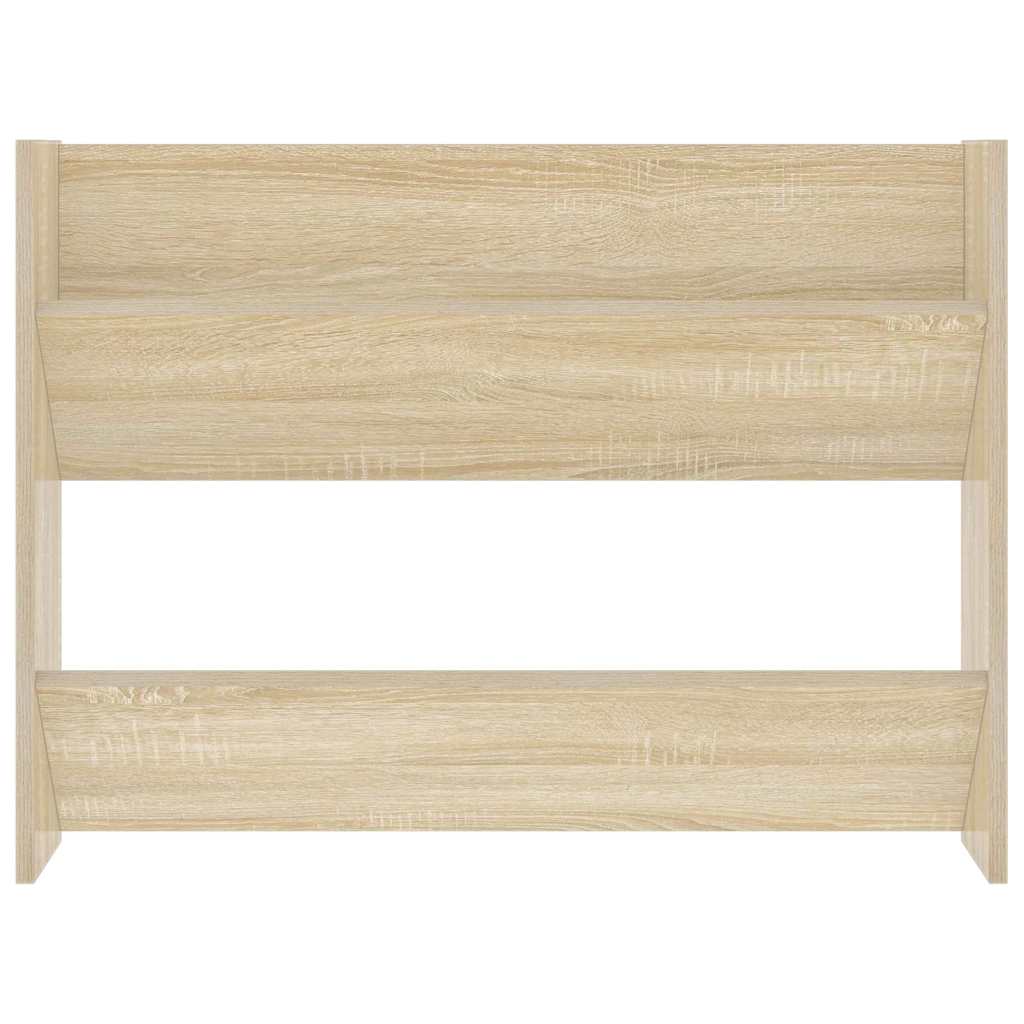 806748 vidaXL Wall Shoe Cabinets 2 pcs Sonoma Oak 80x18x60cm Engineered Wood