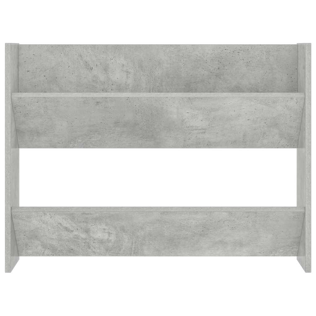 806749 vidaXL Wall Shoe Cabinet Concrete Grey 80x18x60 cm Engineered Wood