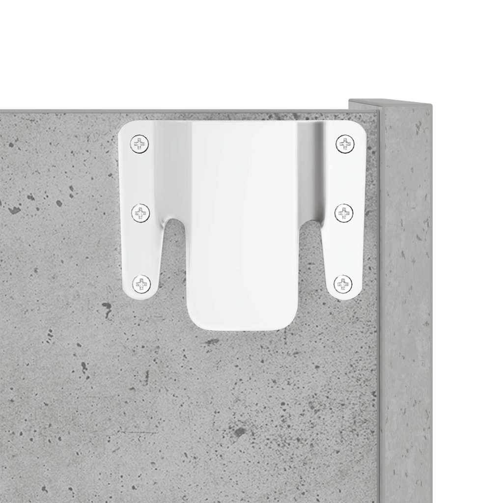 806749 vidaXL Wall Shoe Cabinet Concrete Grey 80x18x60 cm Engineered Wood