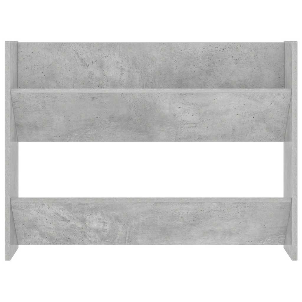 Wall Shoe Cabinets 2 pcs Concrete Grey 80x18x60 cm Engineered Wood