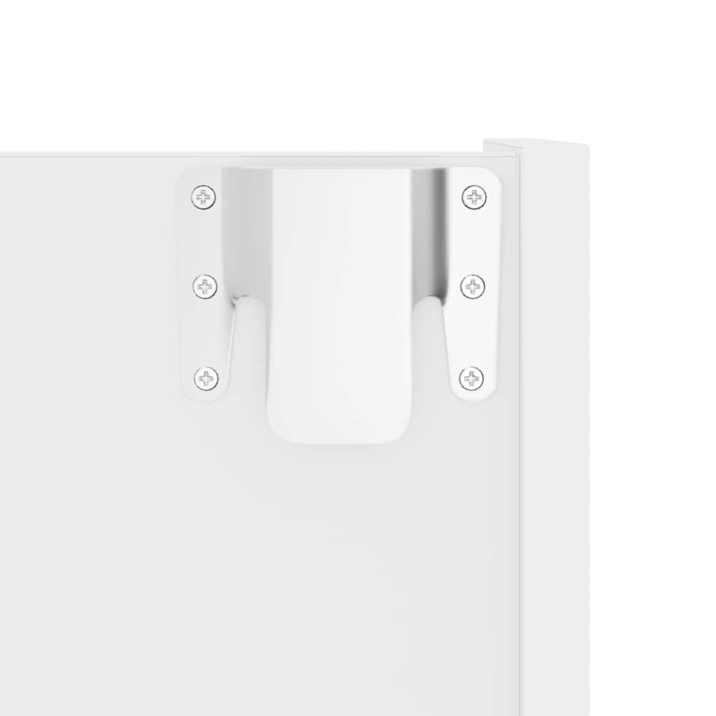 Wall Shoe Cabinets 2 pcs White 60x18x90 cm Engineered Wood