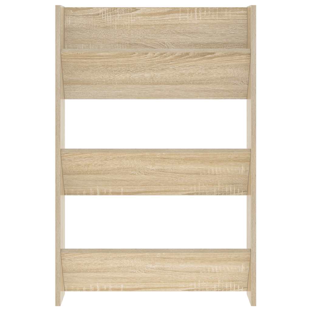 Wall Shoe Cabinet Sonoma Oak 60x18x90 cm Engineered Wood
