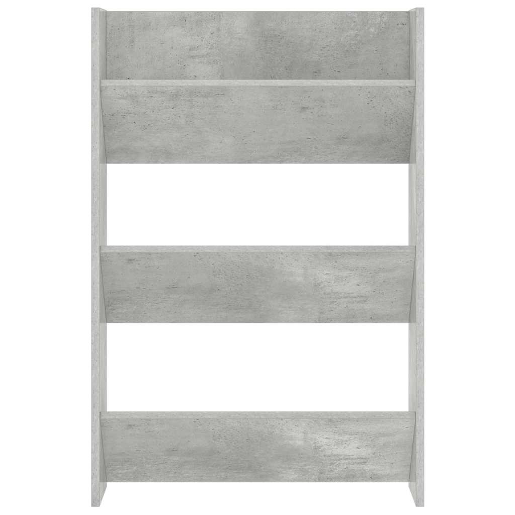 Wall Shoe Cabinets 2 pcs Concrete Grey 60x18x90 cm