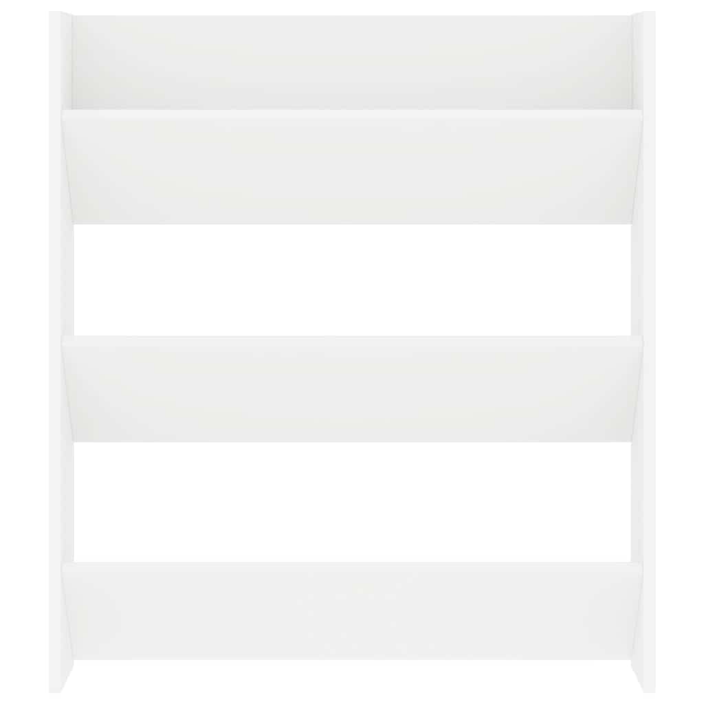 806777 vidaXL Wall Shoe Cabinet White 80x18x90 cm Engineered Wood