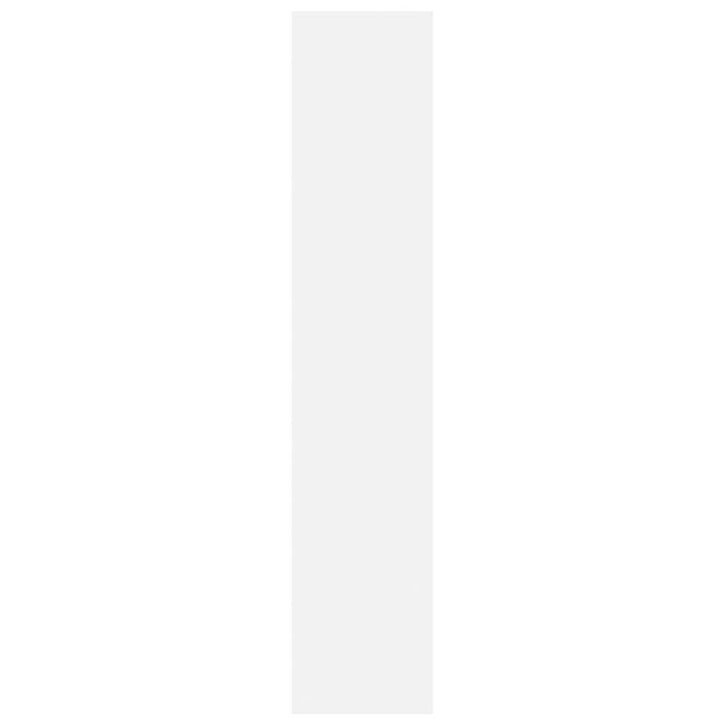 Wall Shoe Cabinet White 80x18x90 cm Engineered Wood