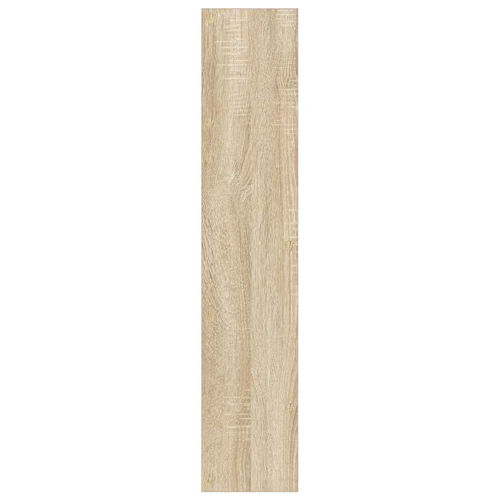 806783 vidaXL Wall Shoe Cabinet Sonoma Oak 80x18x90 cm Engineered Wood