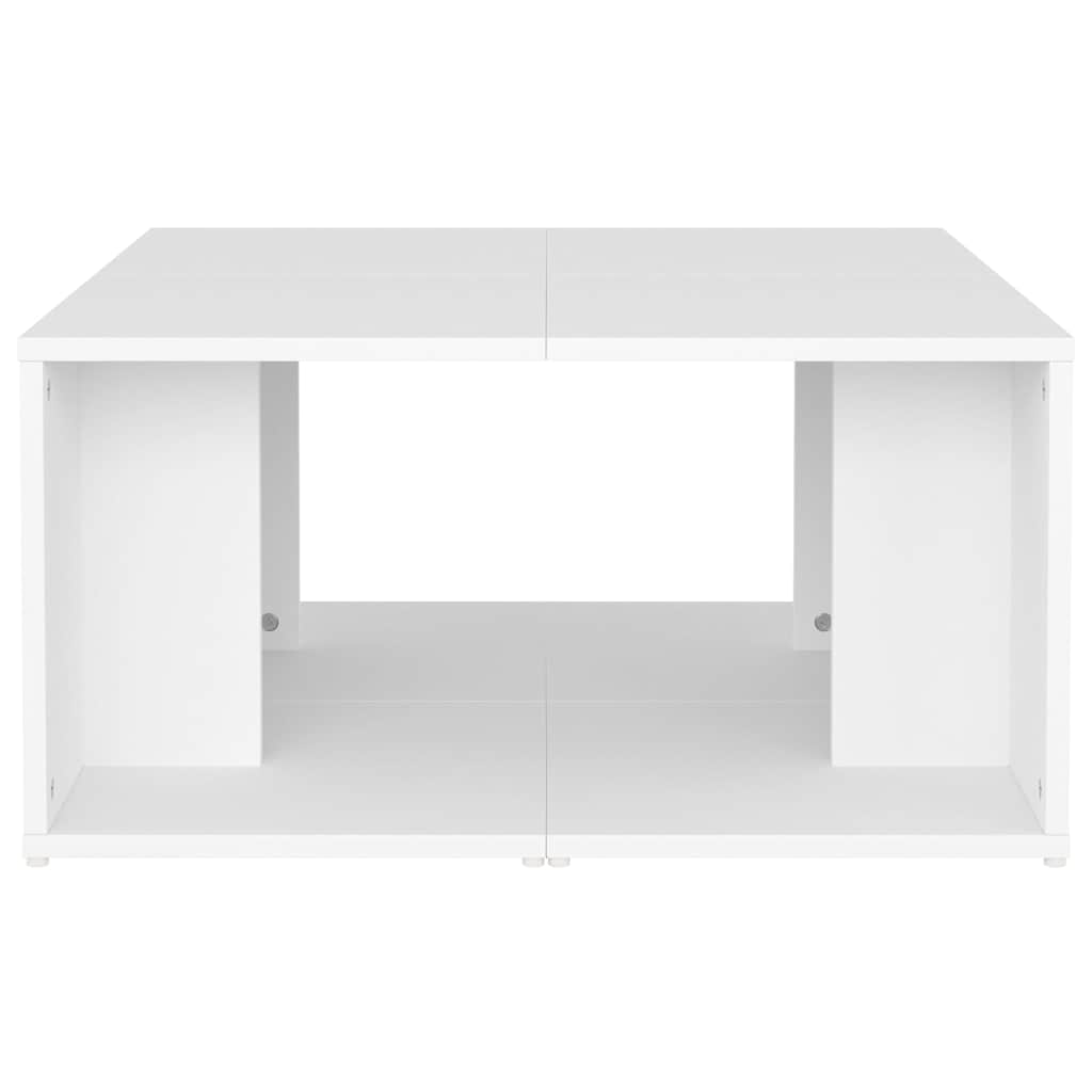 806813 vidaXL Coffee Tables 4 pcs White 33x33x33 cm Engineered Wood