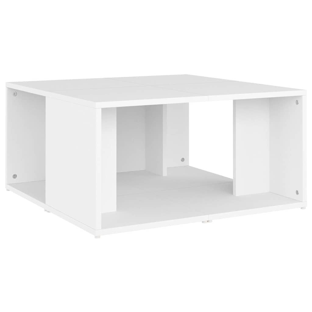 806813 vidaXL Coffee Tables 4 pcs White 33x33x33 cm Engineered Wood