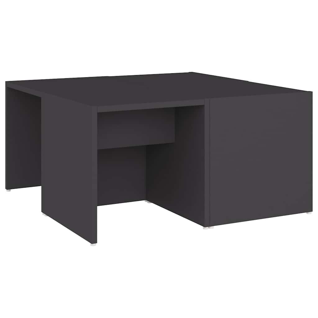 806815 vidaXL Coffee Tables 4 pcs Grey 33x33x33 cm Engineered Wood