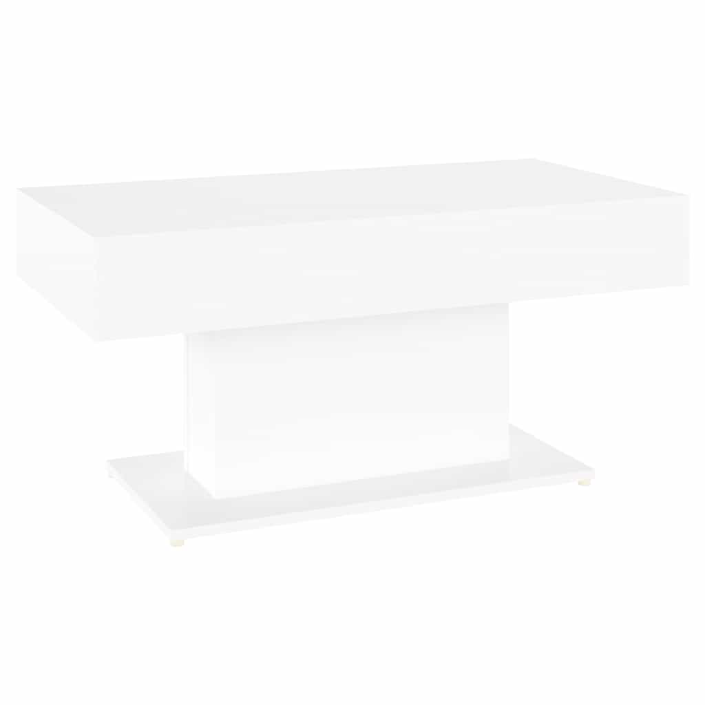 806831 vidaXL Coffee Table White 96x50x45 cm Engineered Wood