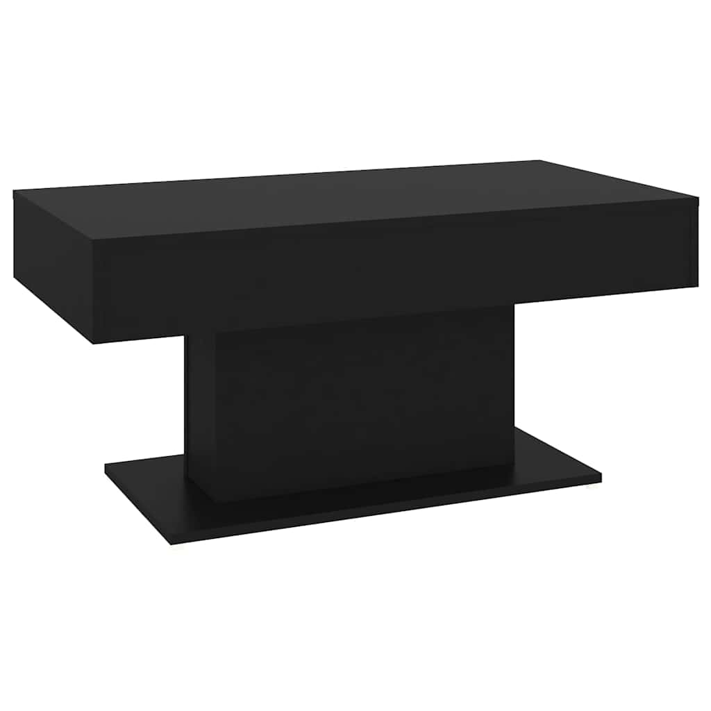 806832 vidaXL Coffee Table Black 96x50x45 cm Engineered Wood
