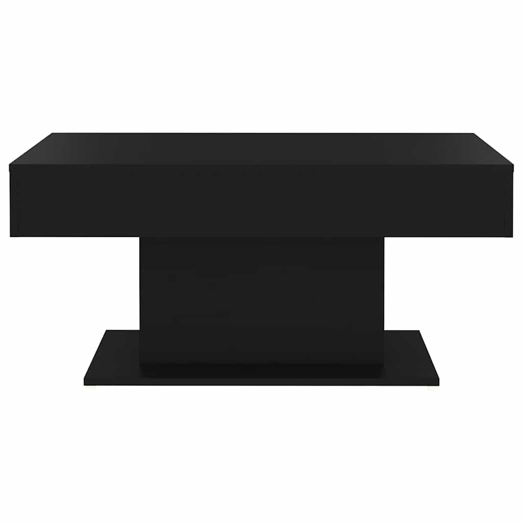 806832 vidaXL Coffee Table Black 96x50x45 cm Engineered Wood