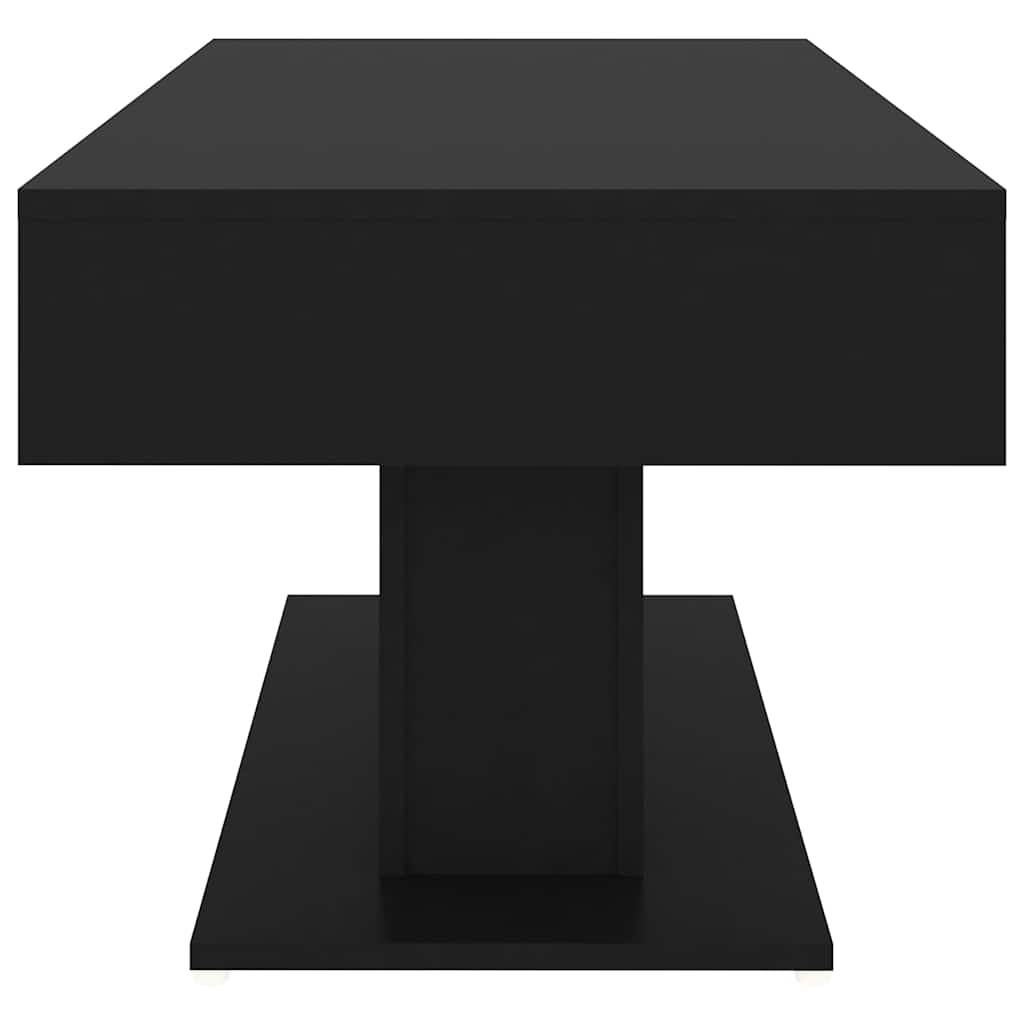 806832 vidaXL Coffee Table Black 96x50x45 cm Engineered Wood