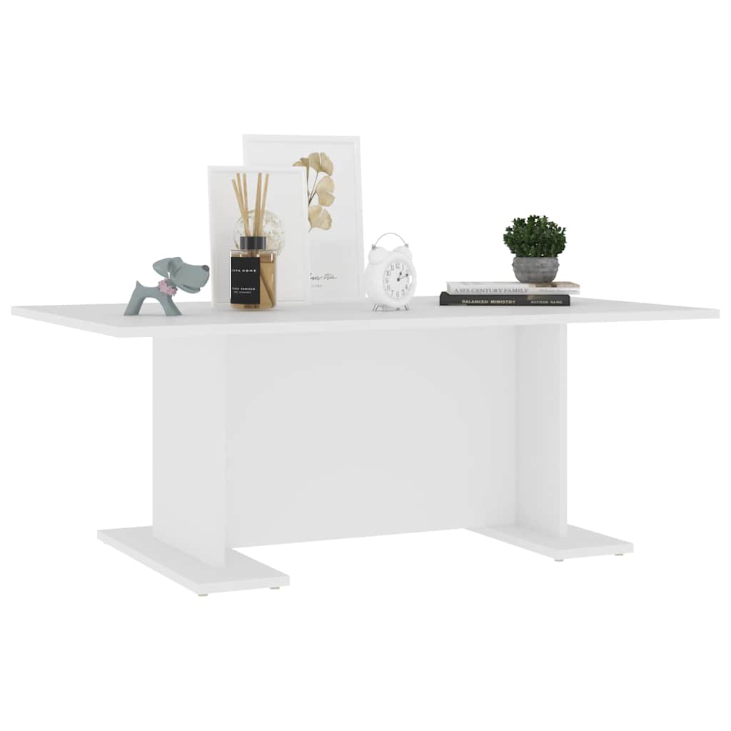 806840 vidaXL Coffee Table White 103,5x60x40 cm Engineered Wood