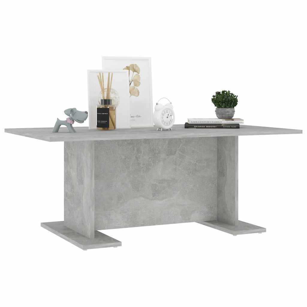 806844 vidaXL Coffee Table Concrete Grey 103,5x60x40 cm Engineered Wood