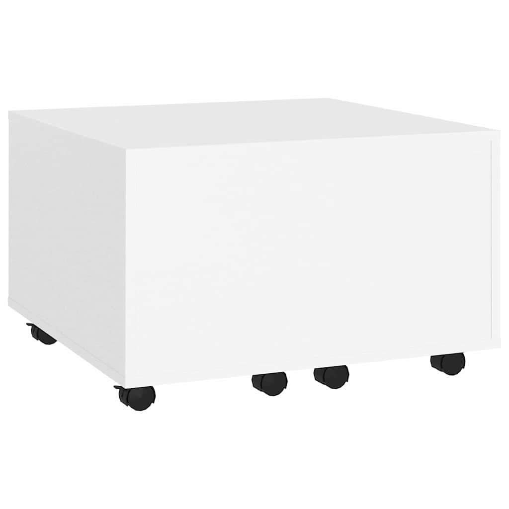 806858 vidaXL Coffee Table White 60x60x38 cm Engineered Wood
