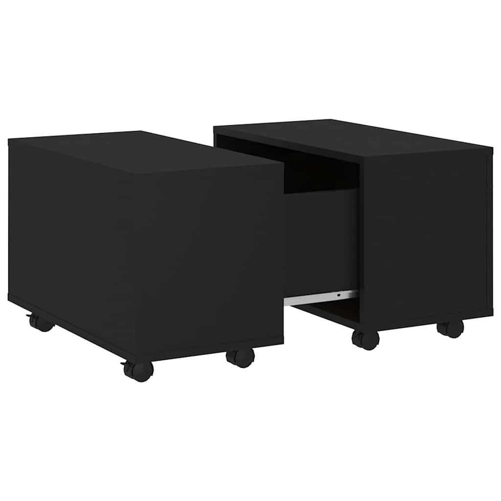 Coffee Table | Black | Engineered wood | Small | Extendable