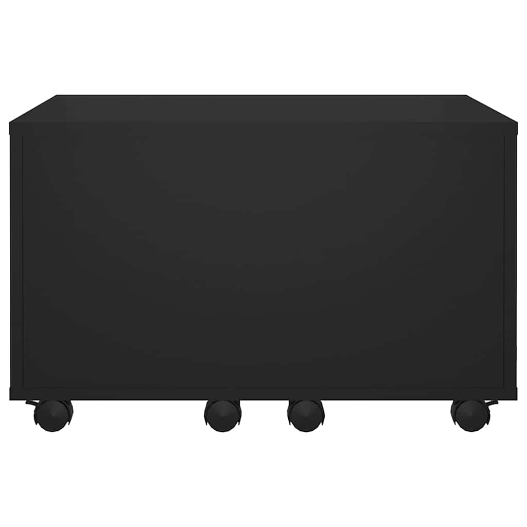 806859 vidaXL Coffee Table Black 60x60x38 cm Engineered Wood