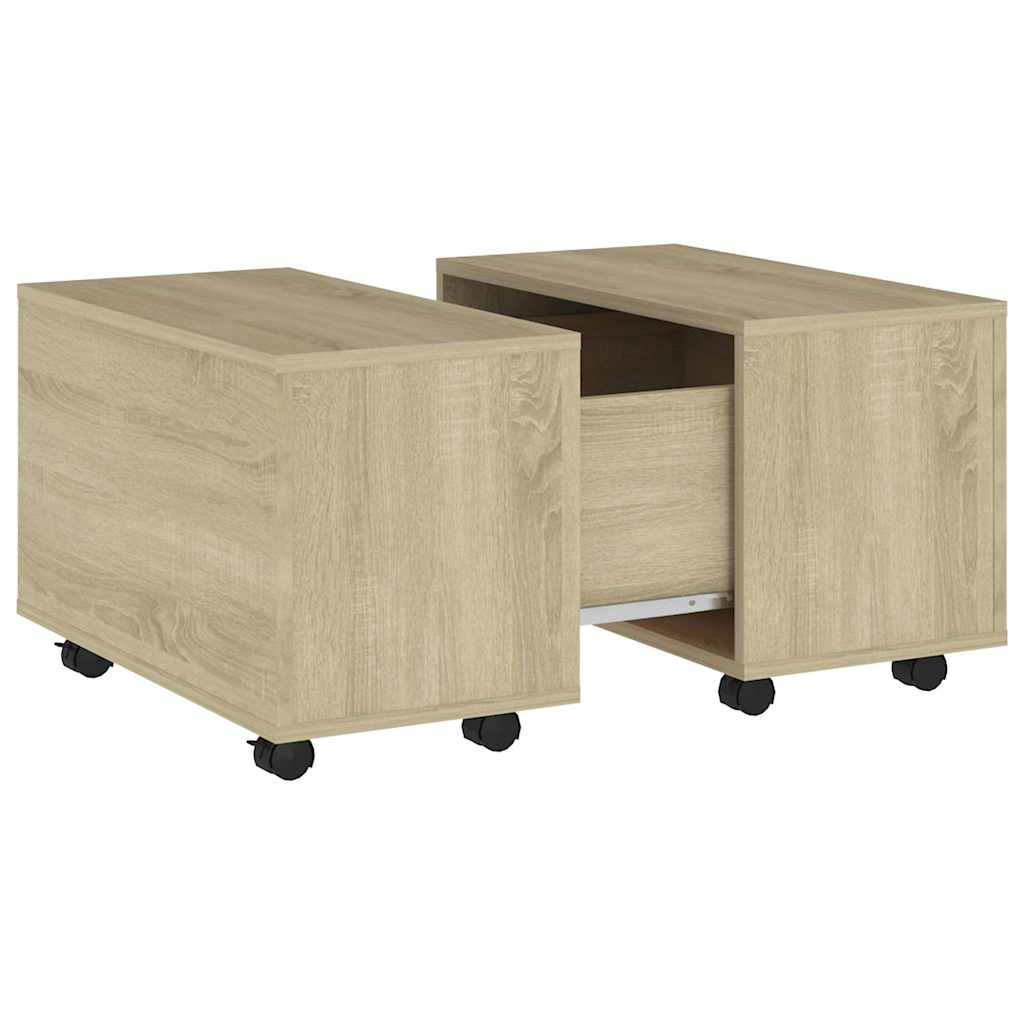 806861 vidaXL Coffee Table Sonoma Oak 60x60x38 cm Engineered Wood